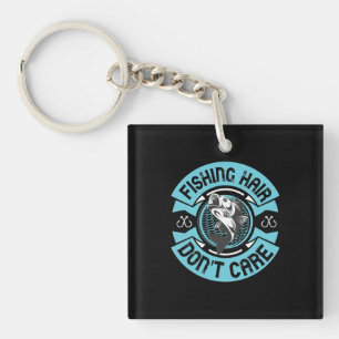 Porte-clefs Les Cheveux De Pêche Fisher Ne S'En Soucie Pas