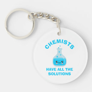 Porte-clefs Les chimistes ont toutes les solutions