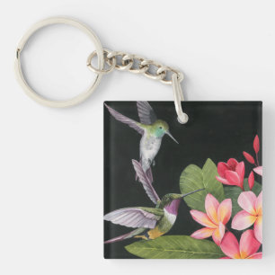 Porte-clefs Les colibris de la Plumeria