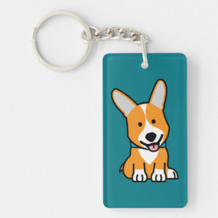 Porte-clefs Les Corgis de corgi poursuivent le Pembroke