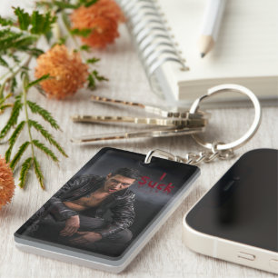 Porte-clefs Les crocs de la silhouette vampirique pâle d'Hallo