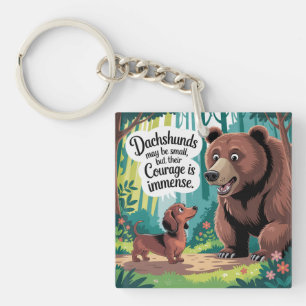 Porte-clefs Les Dachshunds peuvent être petits