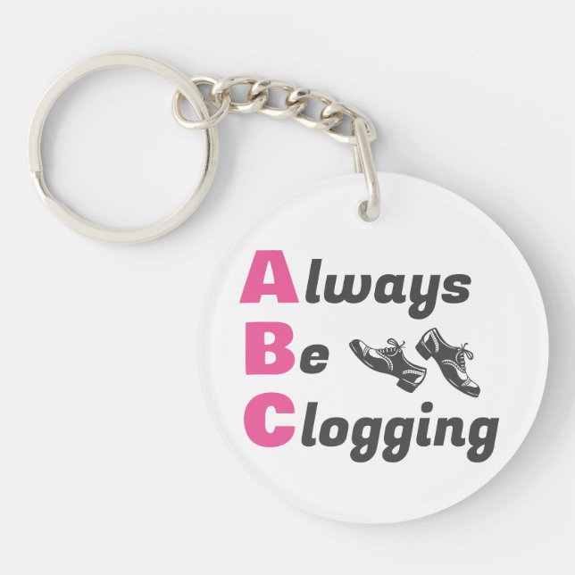 Porte-clefs Les Danseurs De Clog Clogging (Devant)
