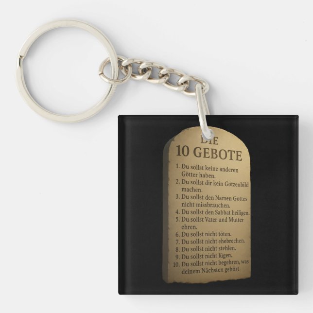 Porte-clefs "Les Dix Commandements (Devant)
