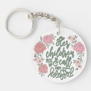 Porte-clefs Les enfants se lèvent et la bénissent Proverbes 31