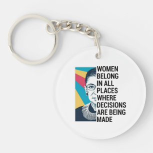 Porte-clefs Les femmes appartiennent à tous les endroits où 