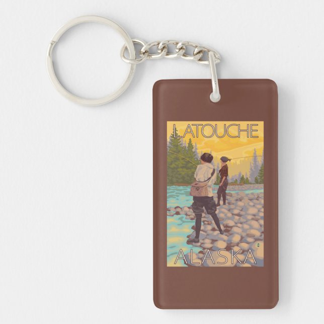 Porte-clefs Les femmes pilotent la pêche - Latouche, Alaska (Devant)
