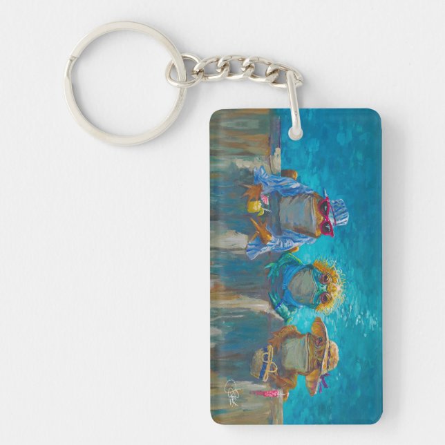 Porte-clefs "Les Filles de la Piscine" (Devant)