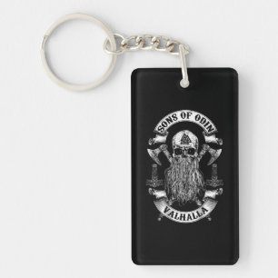 Porte-clefs Les Fils Arrière D'Odin-Vikings Nordiques
