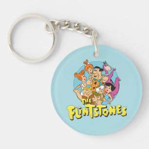 Porte-clefs Les Flintstones et le graphique de famille de