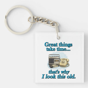Porte-clefs Les grandes choses prennent du temps