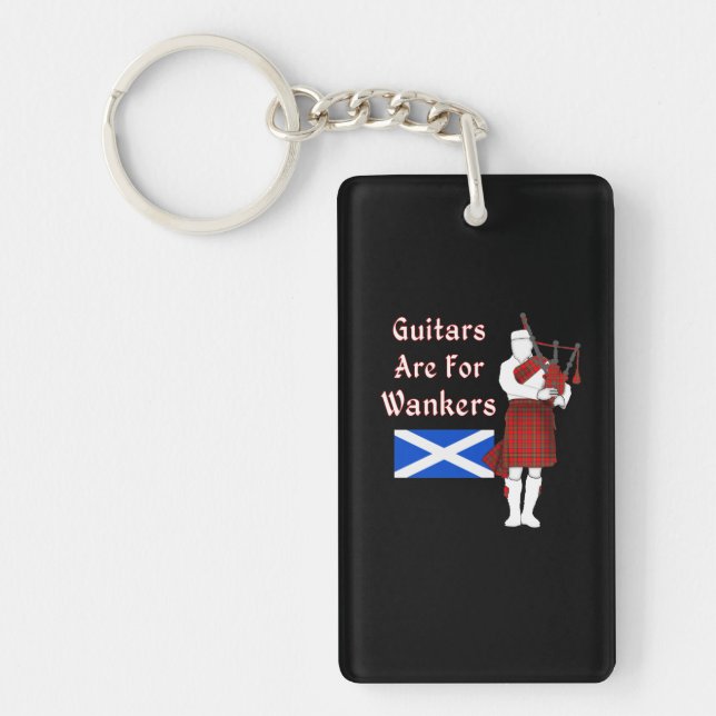 Porte-clefs Les Guitares Pour Les Guankers Funny Bagpiper (Devant)