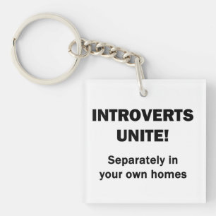 Porte-clefs Les introvertis s'unissent !