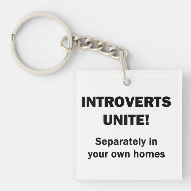 Porte-clefs Les introvertis s'unissent ! (Devant)