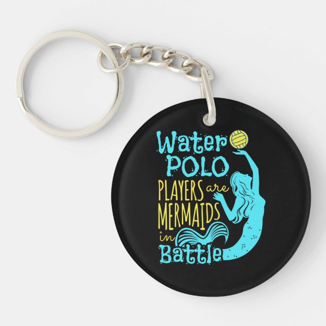 Porte-clefs Les joueurs de water polo sont des sirènes en bata (Devant)
