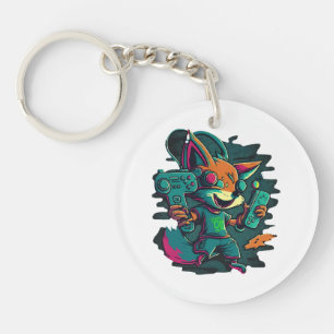 Porte-clefs Les loups jouent à des jeux