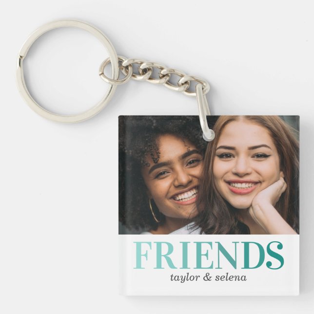 Porte-clefs Les meilleurs amis| Photo de Besties (Devant)