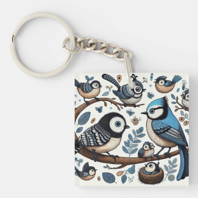 Porte-clefs Les oiseaux dangereux (Devant)