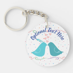 Porte-clefs Les oiseaux en amour