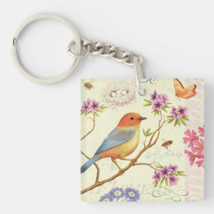 Porte-clefs Les oiseaux et les abeilles