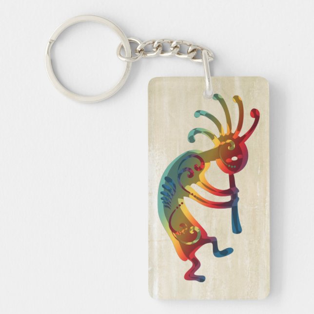 Porte-clefs Les ornements KOKOPELLI + vos idées (Devant)