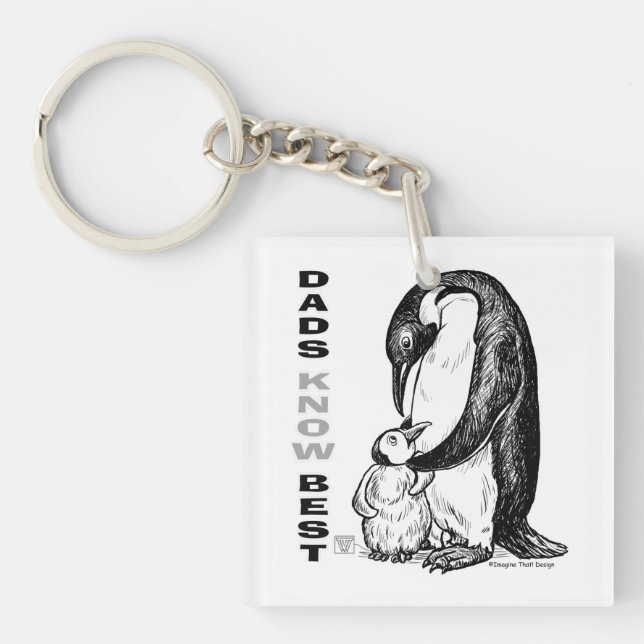 Porte-clefs Les papas connaissent mieux (Devant)