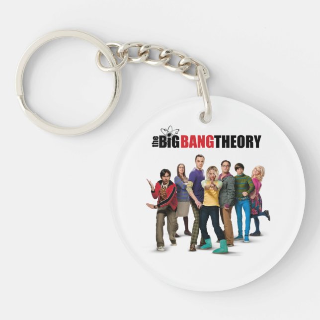 Porte-clefs Les personnages de la théorie du Big Bang (Devant)