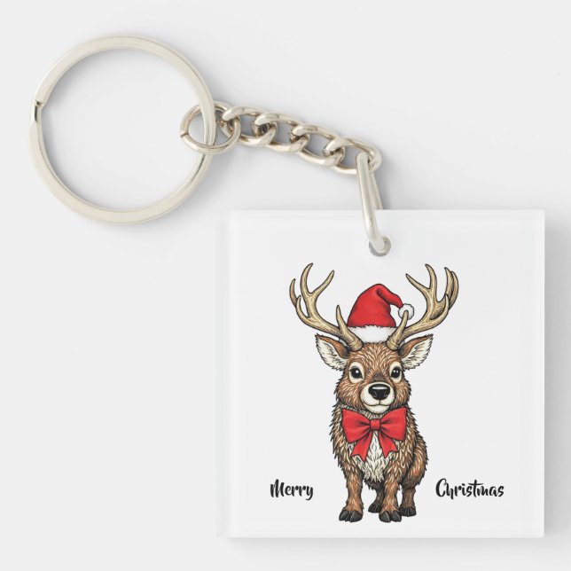 Porte-clefs Les rennes du Père Noël (Devant)