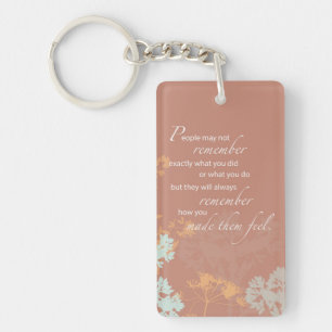 Porte-clefs Les silhouettes de fleurs sauvages de Boss's Day s