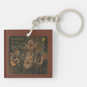 Porte-clefs Les Tantes et les Oncles : une parodie