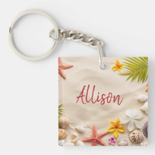 Porte-clefs Les trésors de plage