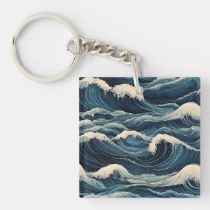 Porte-clefs Les vagues du tsunami