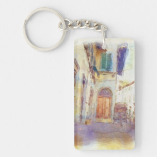 Porte-clefs Les vues de Florence ont fait dans l'aquarelle