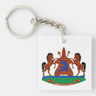 Porte-clefs Lesotho blason armoiries drapeau pays symbole héra
