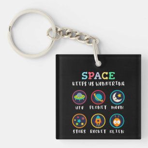 Porte-clefs L'espace nous fait nous poser des questions