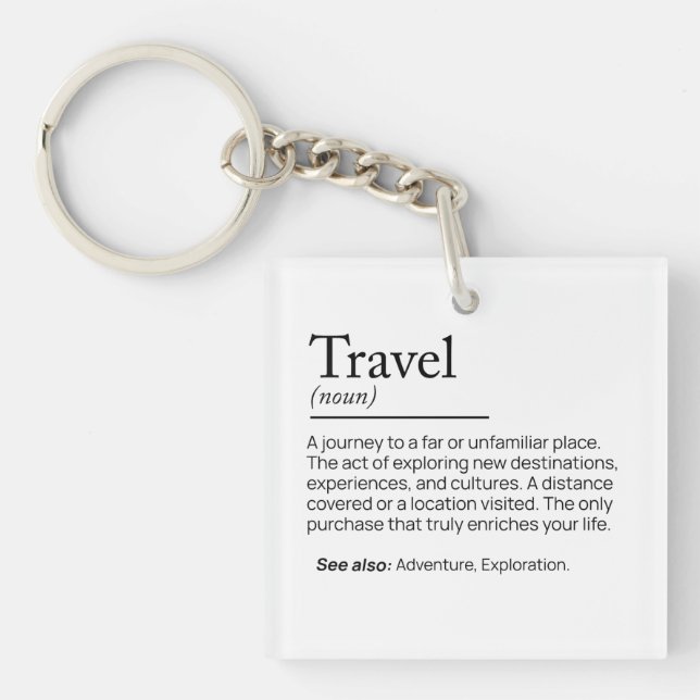 Porte-clefs L'essence du voyage (Devant)