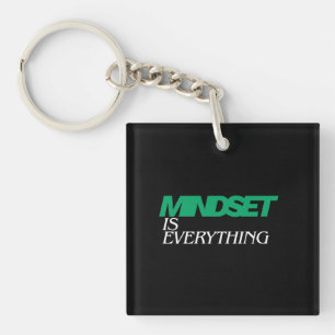 Porte-clefs L'état d'esprit est tout, Inspirant, Motivant
