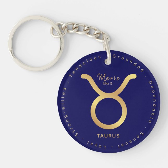 Porte-clefs L'Etoile Taurienne - Zodiac personnalisé (Devant)