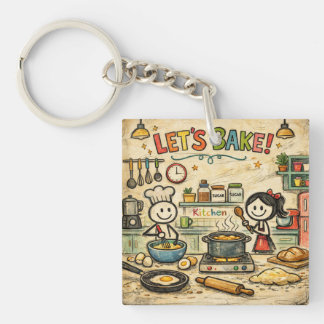 Porte-clefs Let's Bake Keychain