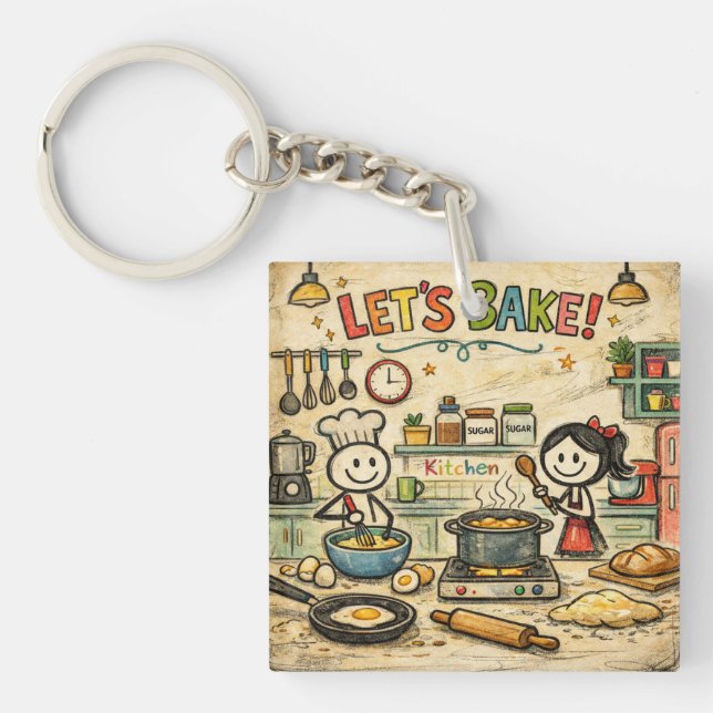 Porte-clefs Let's Bake Keychain (Devant)