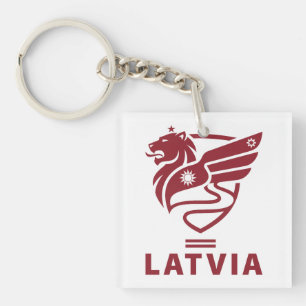 Porte-clefs Lettonie État balte Europe du Nord