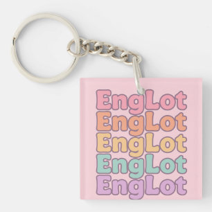 Porte-clefs Lettre Bulle Englot Kawaii