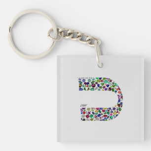 Porte-clefs Lettre 'CHAF'