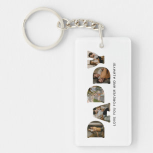 Porte-clefs LETTRE DADDY - Collage photo