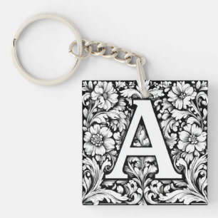 Porte-clefs Lettre médiévale illuminée A