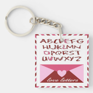 Porte-clefs Lettres d'amour