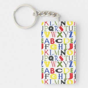 Porte-clefs Lettres de couleur vive de Megan Meagher