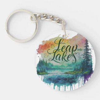 Porte-clefs Lever dans le lac