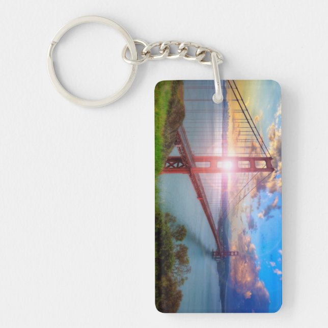Porte-clefs Lever de soleil de Golden Gate (Devant)
