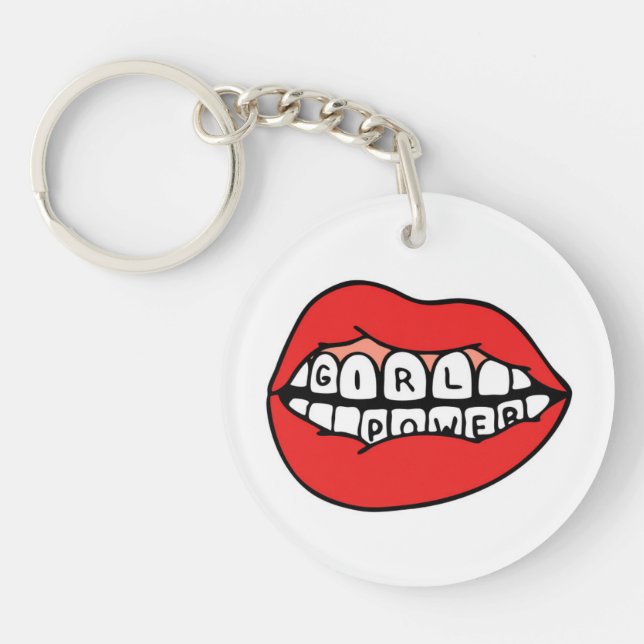 Porte-clefs Lèvres électriques pour filles (Devant)